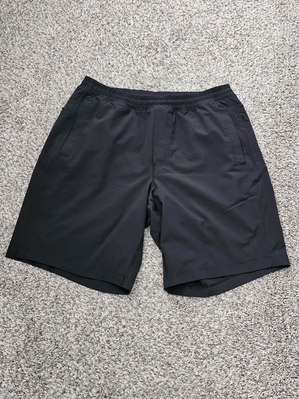 Birddogs Black Athletic Shorts with Zippered Pockets With Liner